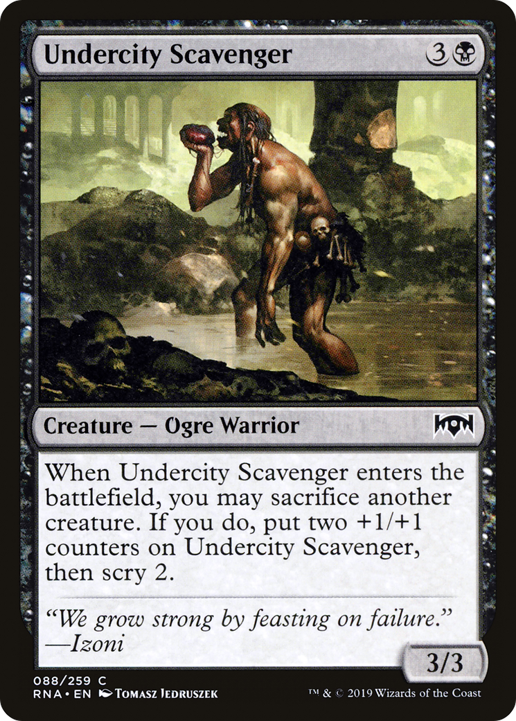Undercity Scavenger (RNA-088) - Ravnica Allegiance - Premium MTG Single from Wizards of the Coast - Just $0.25! Shop now at Game Crave Tournament Store