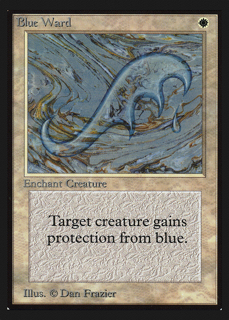 Blue Ward (CEI-008) - Intl. Collectors' Edition - Premium MTG Single from Wizards of the Coast - Just $0.95! Shop now at Game Crave Tournament Store