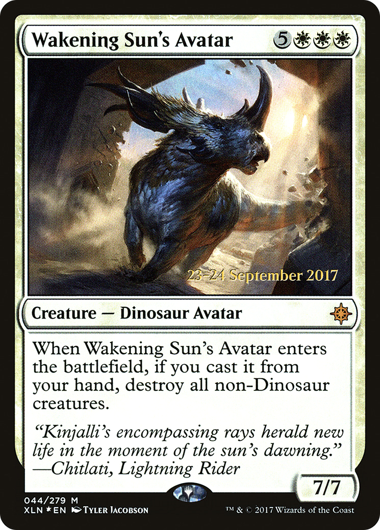 Wakening Sun's Avatar (PXLN-44S) - Ixalan Promos Foil - Premium MTG Single from Wizards of the Coast - Just $1.75! Shop now at Game Crave Tournament Store