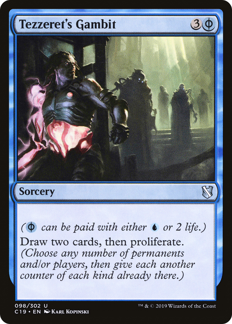 Tezzeret's Gambit (C19-098) - Commander 2019 - Premium MTG Single from Wizards of the Coast - Just $0.08! Shop now at Game Crave Tournament Store