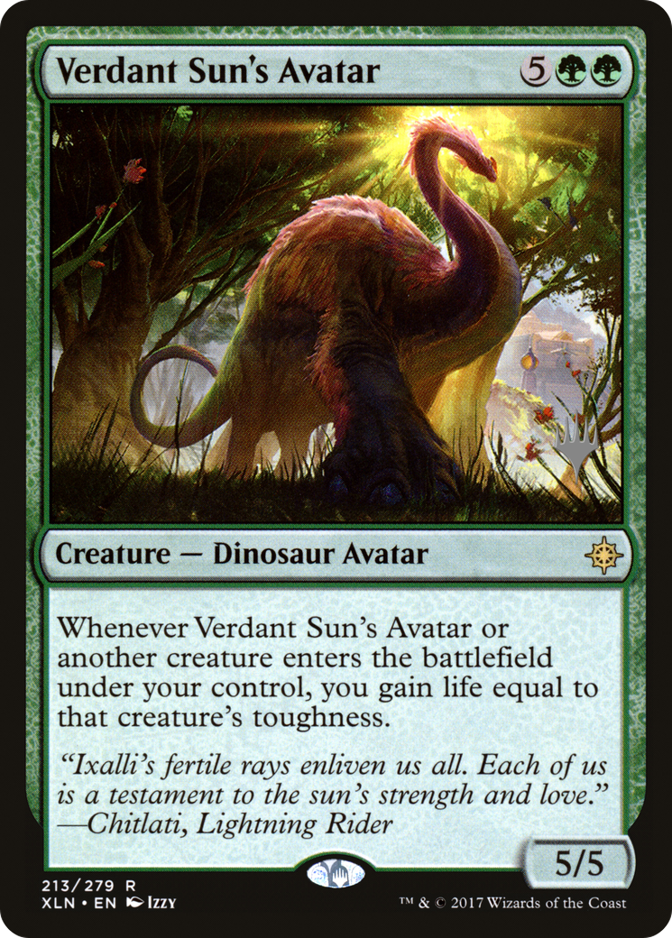 Verdant Sun's Avatar (PXLN-213P) - Ixalan Promos - Premium MTG Single from Wizards of the Coast - Just $0.22! Shop now at Game Crave Tournament Store