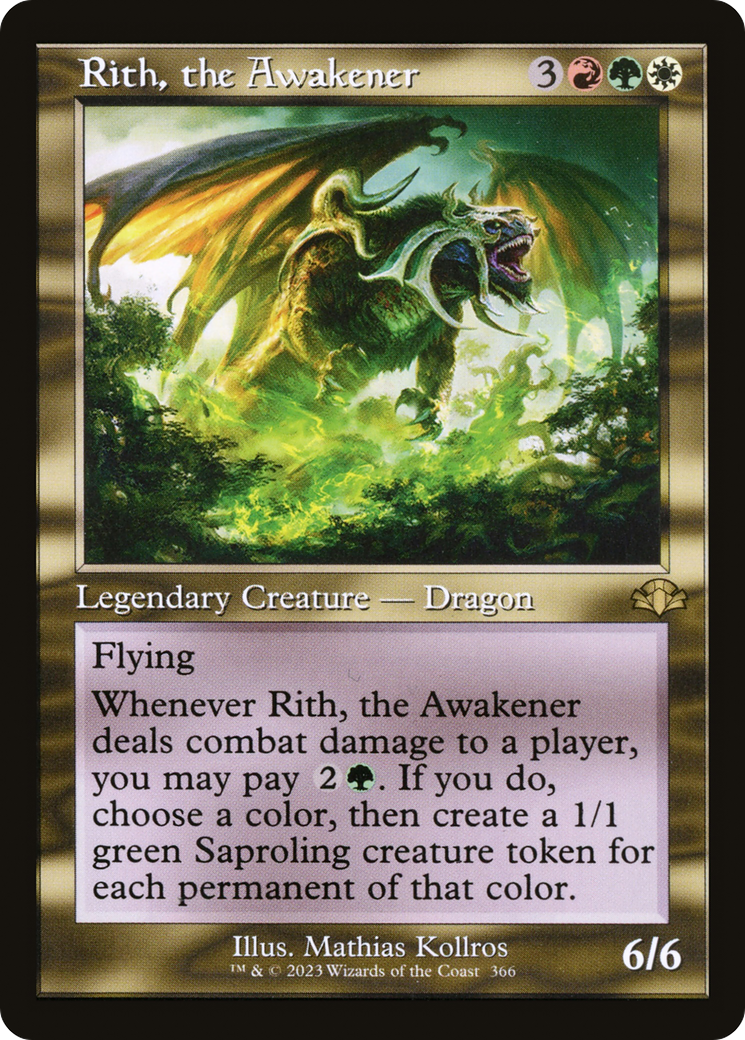 Rith, the Awakener (DMR-366) - Dominaria Remastered - Premium MTG Single from Wizards of the Coast - Just $0.08! Shop now at Game Crave Tournament Store
