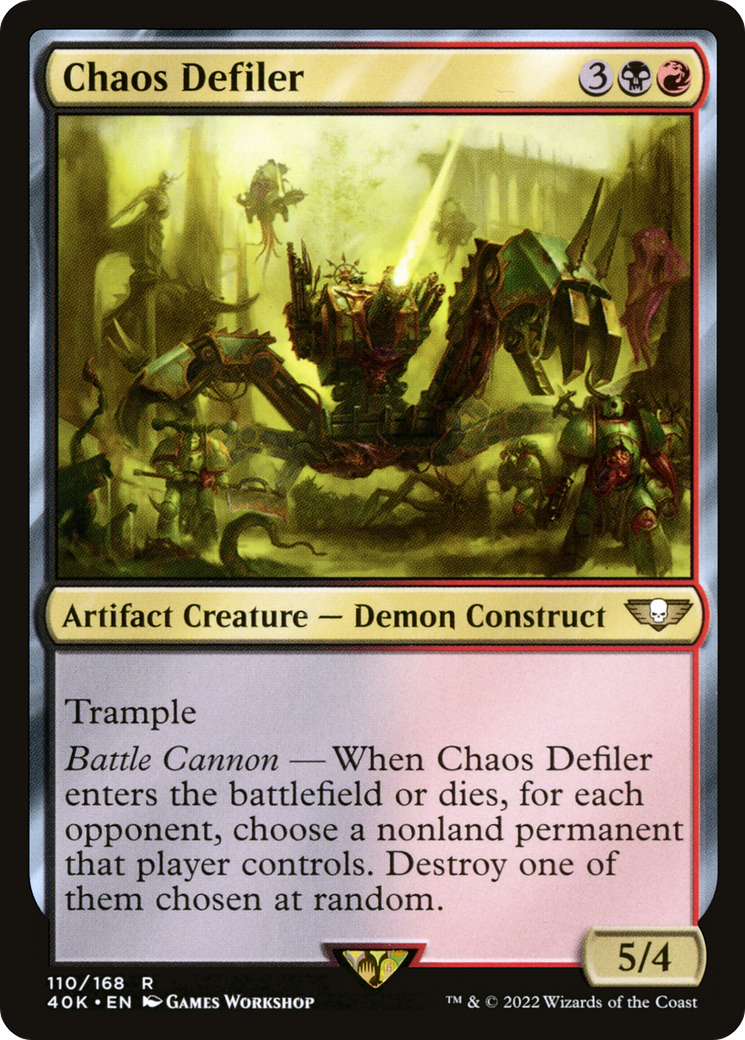 Chaos Defiler (40K-110) - Warhammer 40,000 Commander - Premium MTG Single from Wizards of the Coast - Just $2.93! Shop now at Game Crave Tournament Store