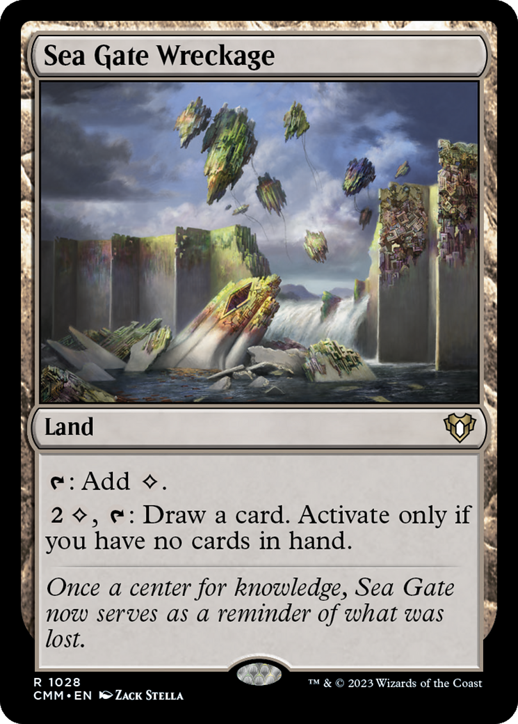 Sea Gate Wreckage (CMM-1028) - Commander Masters - Premium MTG Single from Wizards of the Coast - Just $0.08! Shop now at Game Crave Tournament Store