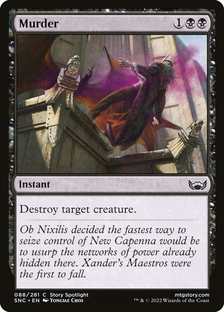 Murder (SNC-088) - Streets of New Capenna - Premium MTG Single from Wizards of the Coast - Just $0.25! Shop now at Game Crave Tournament Store