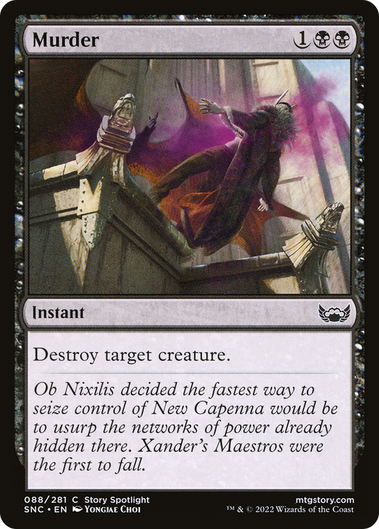 Murder (SNC-088) - Streets of New Capenna - Premium MTG Single from Wizards of the Coast - Just $0.25! Shop now at Game Crave Tournament Store