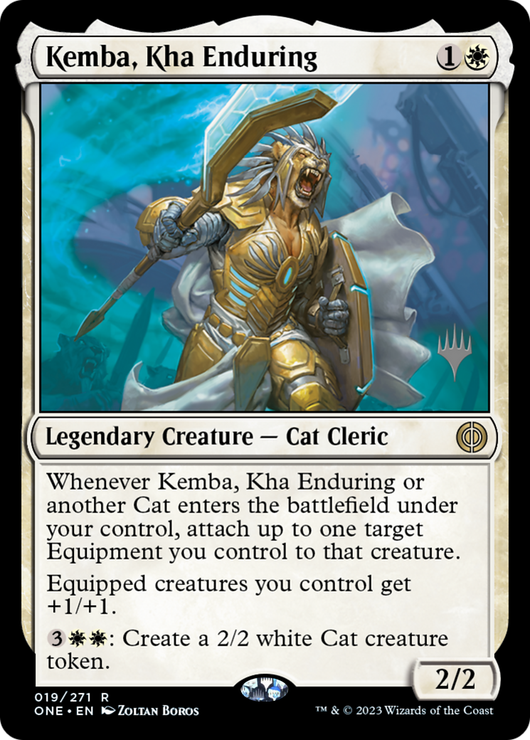 Kemba, Kha Enduring (PONE-19P) - Phyrexia: All Will Be One Promos Foil - Premium MTG Single from Wizards of the Coast - Just $0.36! Shop now at Game Crave Tournament Store