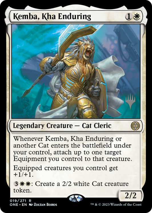 Kemba, Kha Enduring (PONE-19P) - Phyrexia: All Will Be One Promos Foil - Premium MTG Single from Wizards of the Coast - Just $0.36! Shop now at Game Crave Tournament Store