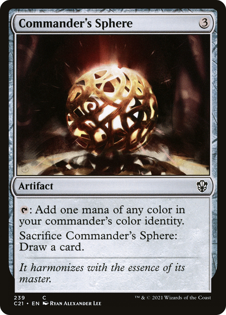 Commander's Sphere (C21-239) - Commander 2021 - Premium MTG Single from Wizards of the Coast - Just $0.25! Shop now at Game Crave Tournament Store
