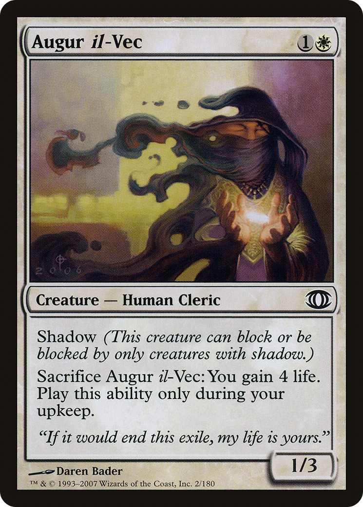 Augur il-Vec (FUT-002) - Future Sight Foil - Premium MTG Single from Wizards of the Coast - Just $0.34! Shop now at Game Crave Tournament Store