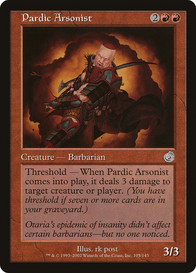 Pardic Arsonist (TOR-105) - Torment Foil - Premium MTG Single from Wizards of the Coast - Just $0.23! Shop now at Game Crave Tournament Store