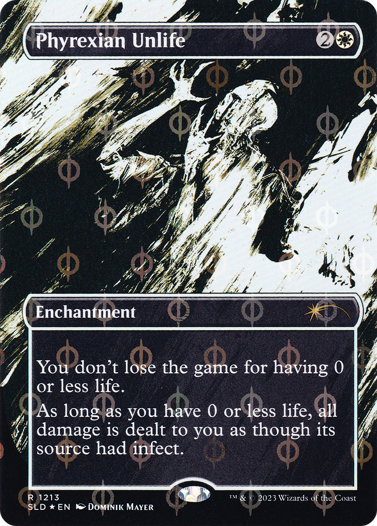Phyrexian Unlife (SLD-1213) - Secret Lair Drop (Borderless) Foil - Premium MTG Single from Wizards of the Coast - Just $1.93! Shop now at Game Crave Tournament Store