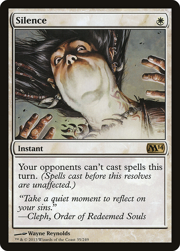 Silence (M14-035) - Magic 2014 Foil - Premium MTG Single from Wizards of the Coast - Just $19.93! Shop now at Game Crave Tournament Store