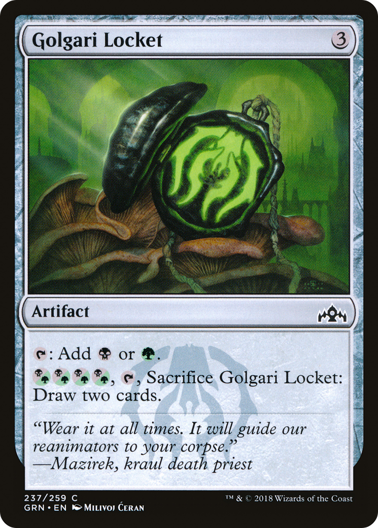 Golgari Locket (GRN-237) - Guilds of Ravnica - Premium MTG Single from Wizards of the Coast - Just $0.25! Shop now at Game Crave Tournament Store