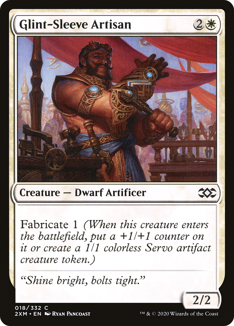 Glint-Sleeve Artisan (2XM-018) - Double Masters - Premium MTG Single from Wizards of the Coast - Just $0.25! Shop now at Game Crave Tournament Store