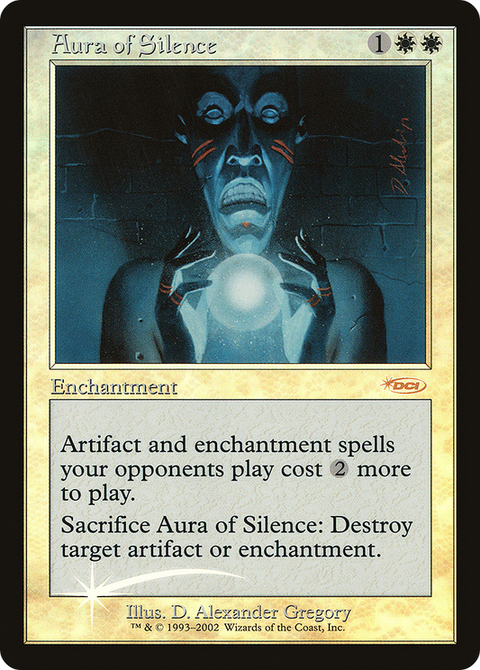 Aura of Silence (F02-008) - Friday Night Magic 2002 Foil - Premium MTG Single from Wizards of the Coast - Just $42.51! Shop now at Game Crave Tournament Store