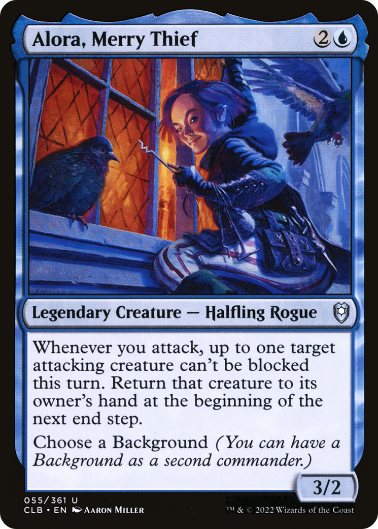 Alora, Merry Thief (CLB-055) - Commander Legends: Battle for Baldur's Gate - Premium MTG Single from Wizards of the Coast - Just $0.08! Shop now at Game Crave Tournament Store