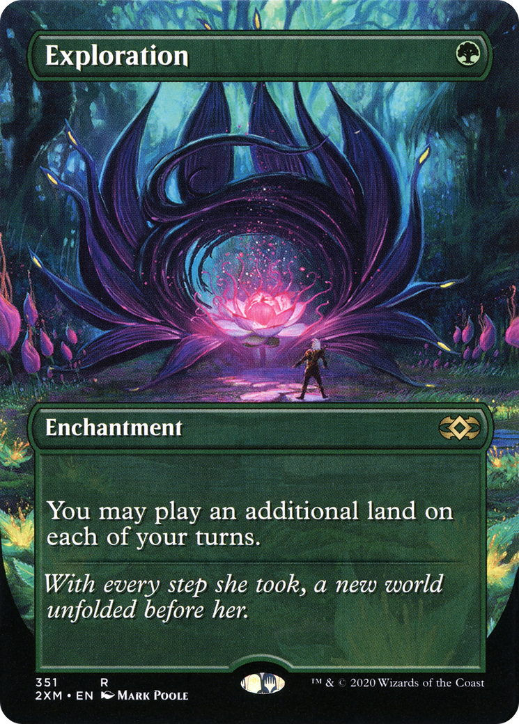 Exploration (2XM-351) - Double Masters (Borderless) Foil - Premium MTG Single from Wizards of the Coast - Just $41.25! Shop now at Game Crave Tournament Store