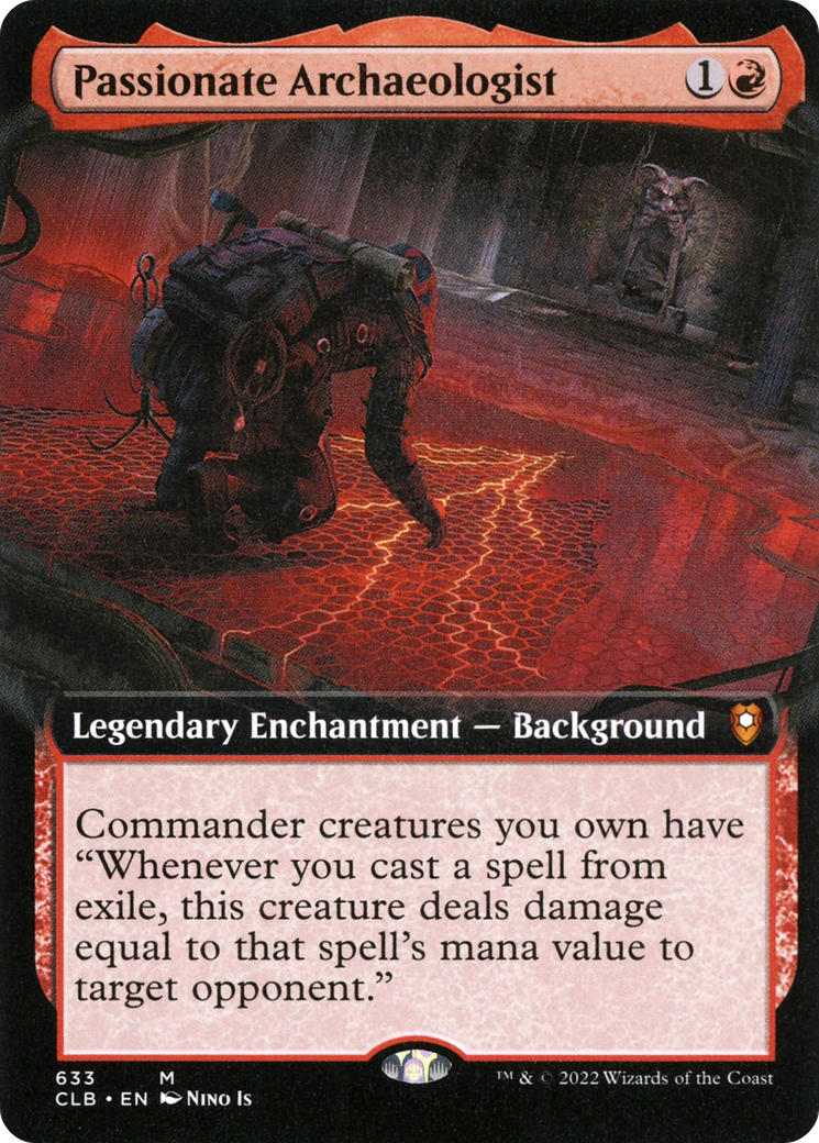 Passionate Archaeologist (CLB-633) - Commander Legends: Battle for Baldur's Gate: (Extended Art) Foil - Premium MTG Single from Wizards of the Coast - Just $14.60! Shop now at Game Crave Tournament Store