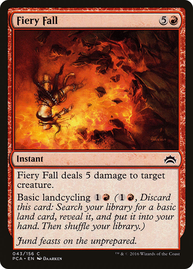 Fiery Fall (PCA-043) - Planechase Anthology - Premium MTG Single from Wizards of the Coast - Just $0.08! Shop now at Game Crave Tournament Store