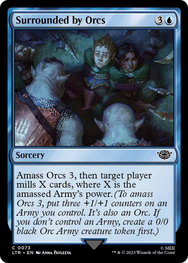 Surrounded by Orcs (LTR-073) - The Lord of the Rings: Tales of Middle-earth - Premium MTG Single from Wizards of the Coast - Just $0.08! Shop now at Game Crave Tournament Store