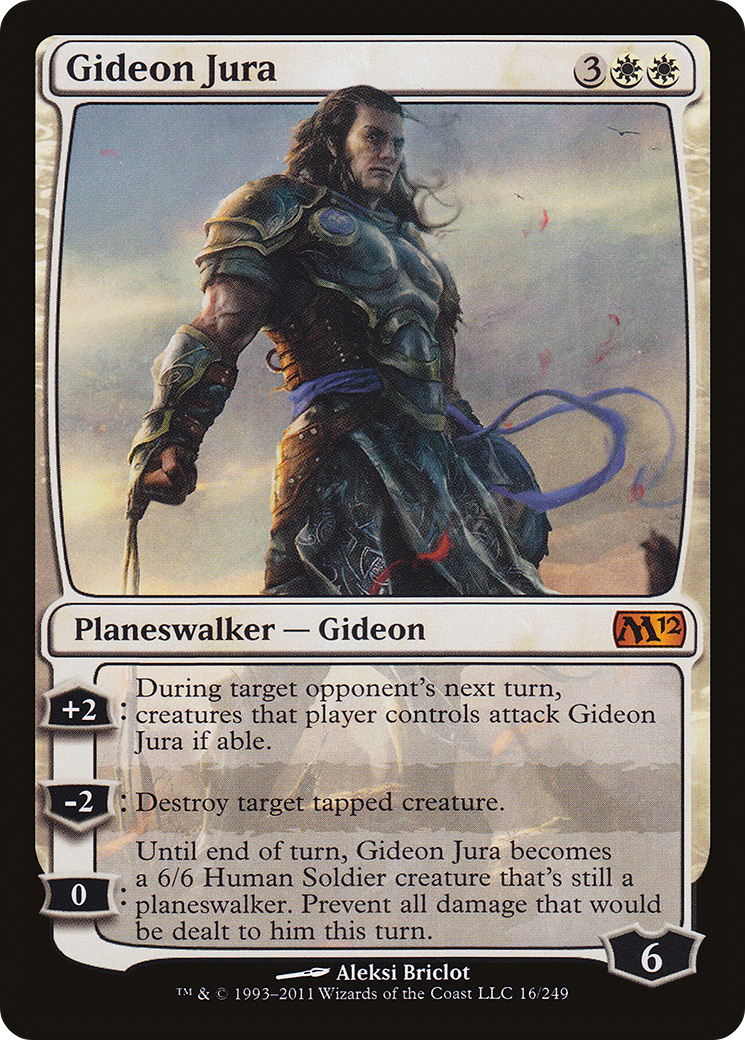 Gideon Jura (M12-016) - Magic 2012 - Premium MTG Single from Wizards of the Coast - Just $0.08! Shop now at Game Crave Tournament Store