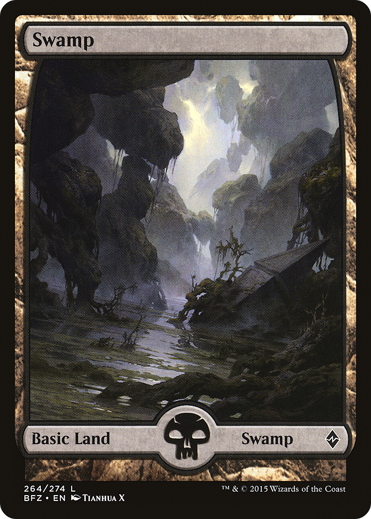 Swamp (BFZ-264) - Battle for Zendikar - Premium MTG Single from Wizards of the Coast - Just $0.08! Shop now at Game Crave Tournament Store