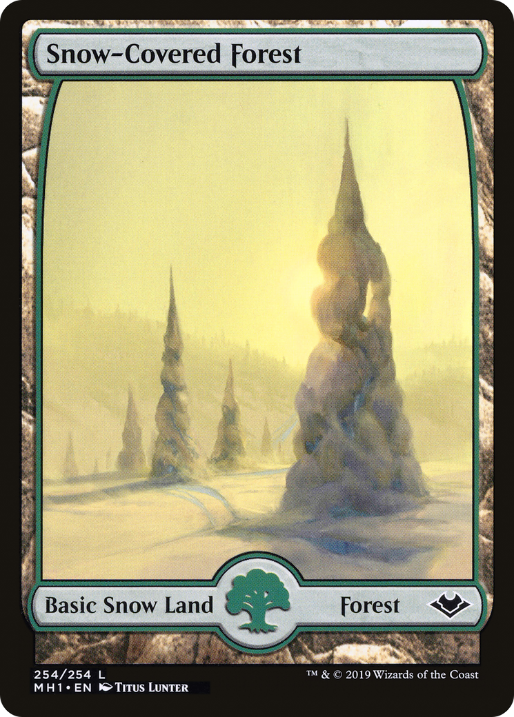 Snow-Covered Forest (MH1-254) - Modern Horizons Foil - Premium MTG Single from Wizards of the Coast - Just $1.53! Shop now at Game Crave Tournament Store