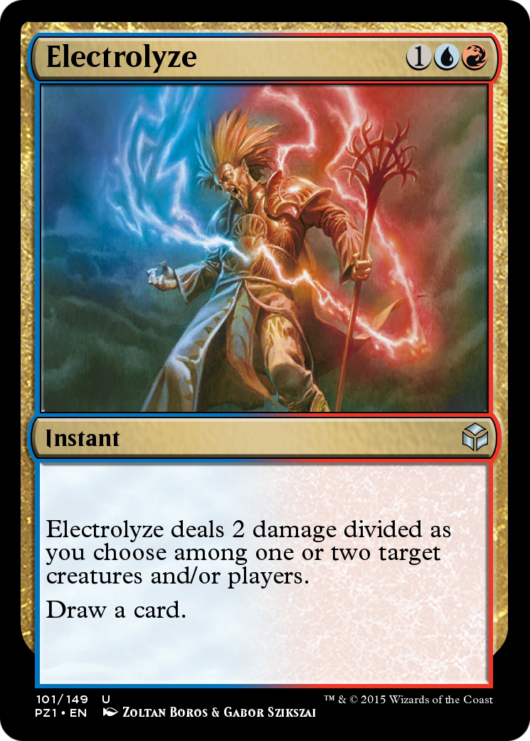 Electrolyze (PZ1-101) - Legendary Cube Prize Pack - Premium MTG Single from Wizards of the Coast - Just $0! Shop now at Game Crave Tournament Store