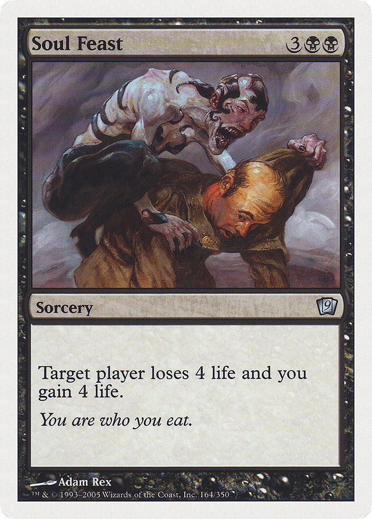 Soul Feast (9ED-164) - Ninth Edition - Premium MTG Single from Wizards of the Coast - Just $0.08! Shop now at Game Crave Tournament Store