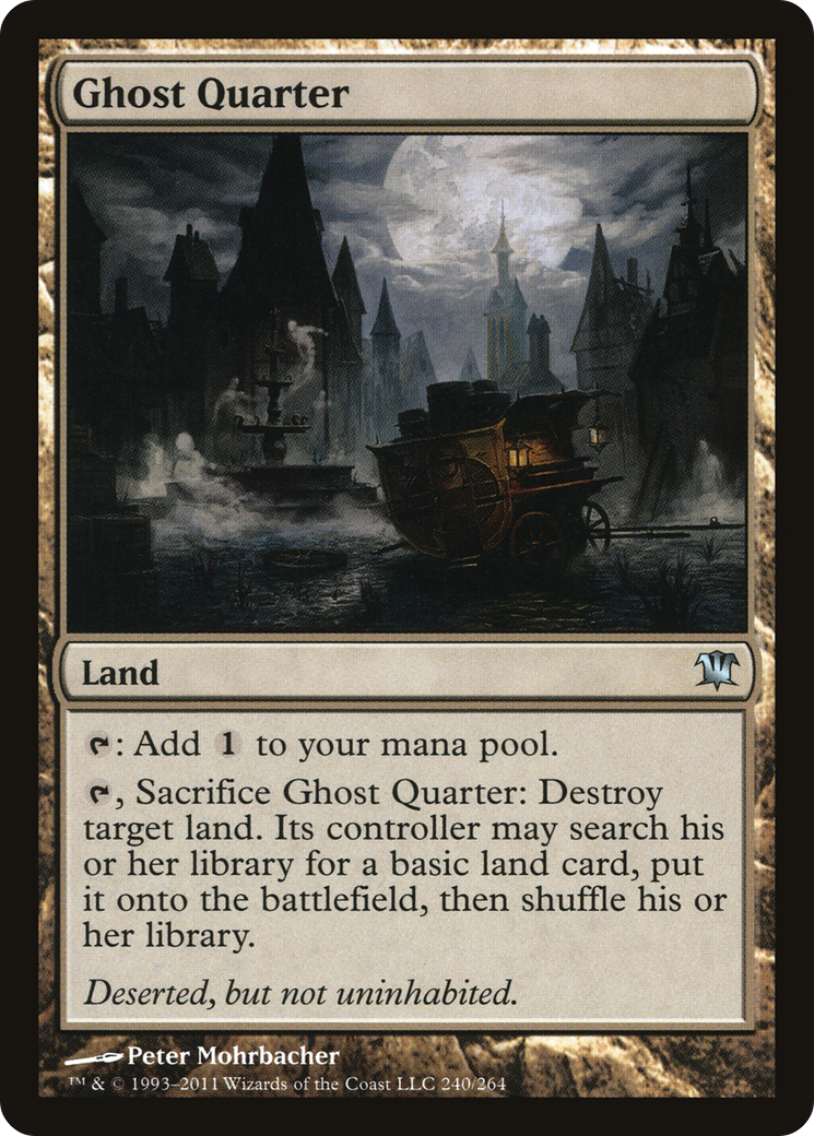 Ghost Quarter (ISD-240) - Innistrad Foil - Premium MTG Single from Wizards of the Coast - Just $3.52! Shop now at Game Crave Tournament Store