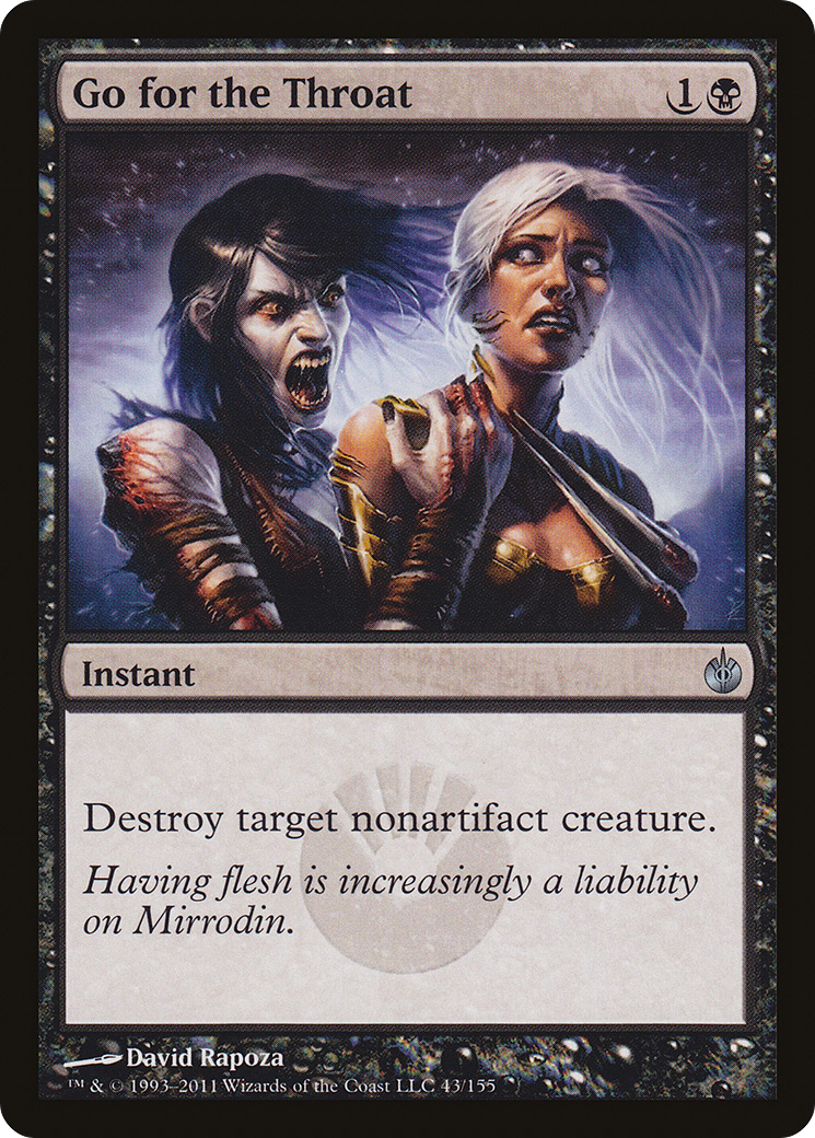 Go for the Throat (MBS-043) - Mirrodin Besieged - Premium MTG Single from Wizards of the Coast - Just $0.55! Shop now at Game Crave Tournament Store