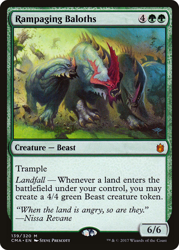 Rampaging Baloths (CMA-139) - Commander Anthology - Premium MTG Single from Wizards of the Coast - Just $0.19! Shop now at Game Crave Tournament Store