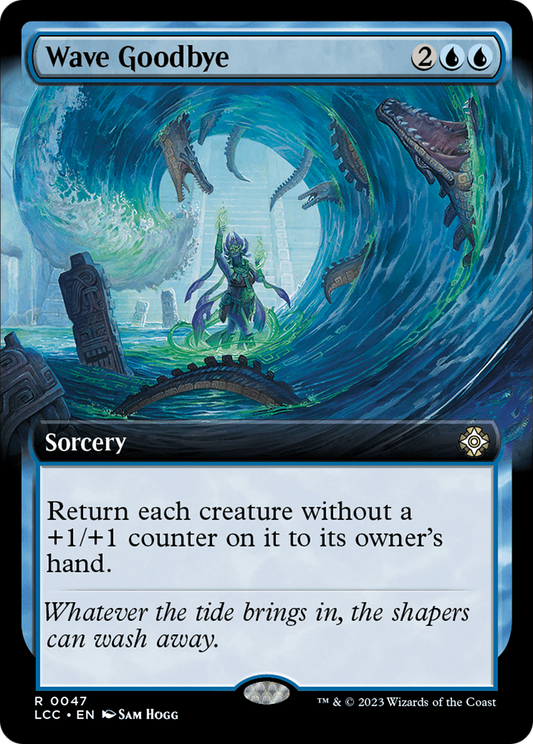 Wave Goodbye (LCC-047) - The Lost Caverns of Ixalan Commander: (Extended Art) Foil - Premium MTG Single from Wizards of the Coast - Just $1.15! Shop now at Game Crave Tournament Store