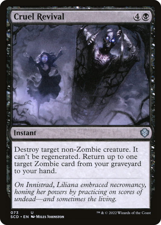 Cruel Revival (SCD-073) - Starter Commander Decks - Premium MTG Single from Wizards of the Coast - Just $0.25! Shop now at Game Crave Tournament Store
