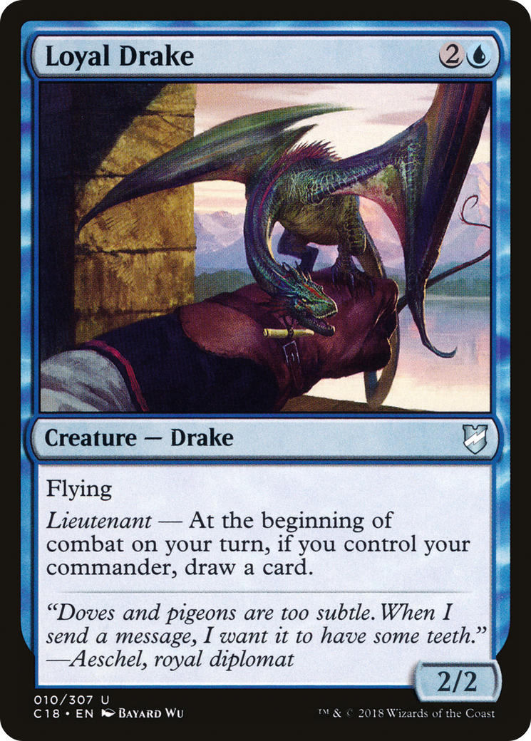 Loyal Drake (C18-010) - Commander 2018 - Premium MTG Single from Wizards of the Coast - Just $1.61! Shop now at Game Crave Tournament Store