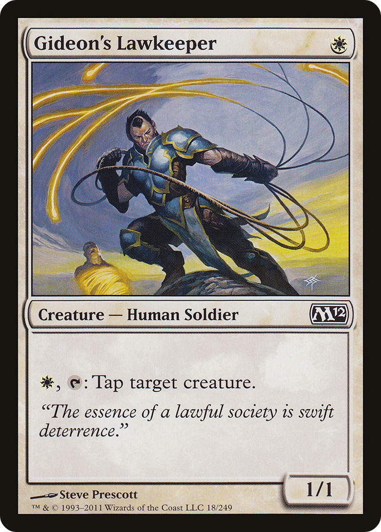 Gideon's Lawkeeper (M12-018) - Magic 2012 - Premium MTG Single from Wizards of the Coast - Just $0.25! Shop now at Game Crave Tournament Store