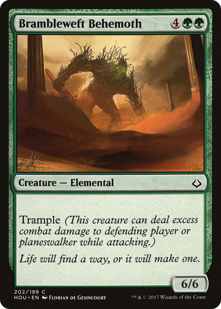 Brambleweft Behemoth (HOU-202) - Hour of Devastation - Premium MTG Single from Wizards of the Coast - Just $0.11! Shop now at Game Crave Tournament Store