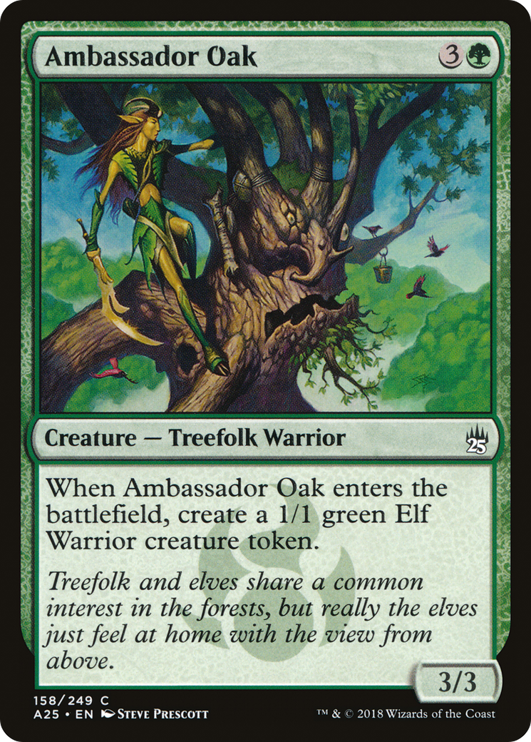 Ambassador Oak (A25-158) - Masters 25 - Premium MTG Single from Wizards of the Coast - Just $0.25! Shop now at Game Crave Tournament Store