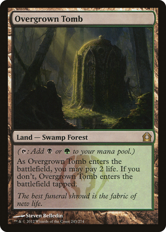 Overgrown Tomb (RTR-243) - Return to Ravnica - Premium MTG Single from Wizards of the Coast - Just $2.62! Shop now at Game Crave Tournament Store