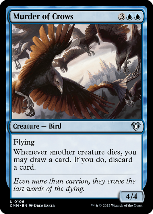Murder of Crows (CMM-106) - Commander Masters - Premium MTG Single from Wizards of the Coast - Just $0.25! Shop now at Game Crave Tournament Store