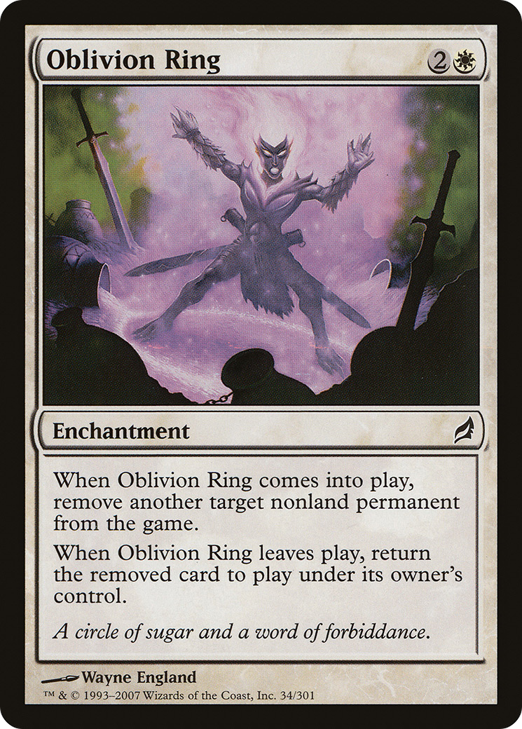 Oblivion Ring (LRW-034) - Lorwyn Foil - Premium MTG Single from Wizards of the Coast - Just $0.54! Shop now at Game Crave Tournament Store