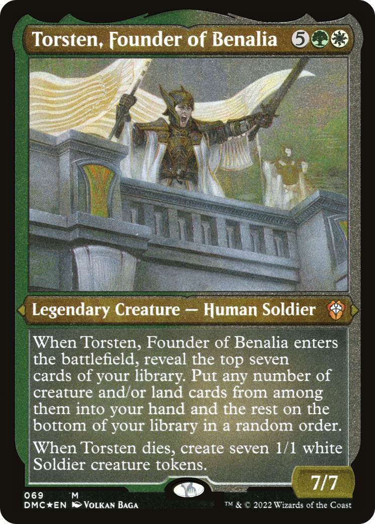 Torsten, Founder of Benalia (DMC-069) - Dominaria United Commander Etched Foil - Premium MTG Single from Wizards of the Coast - Just $0.16! Shop now at Game Crave Tournament Store