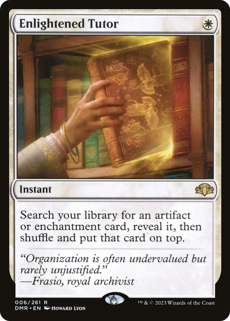 Enlightened Tutor (DMR-006) - Dominaria Remastered - Premium MTG Single from Wizards of the Coast - Just $21.67! Shop now at Game Crave Tournament Store