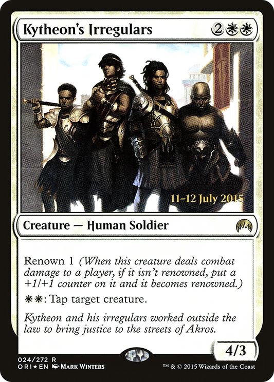 Kytheon's Irregulars (PORI-24S) - Magic Origins Promos Foil - Premium MTG Single from Wizards of the Coast - Just $0.08! Shop now at Game Crave Tournament Store
