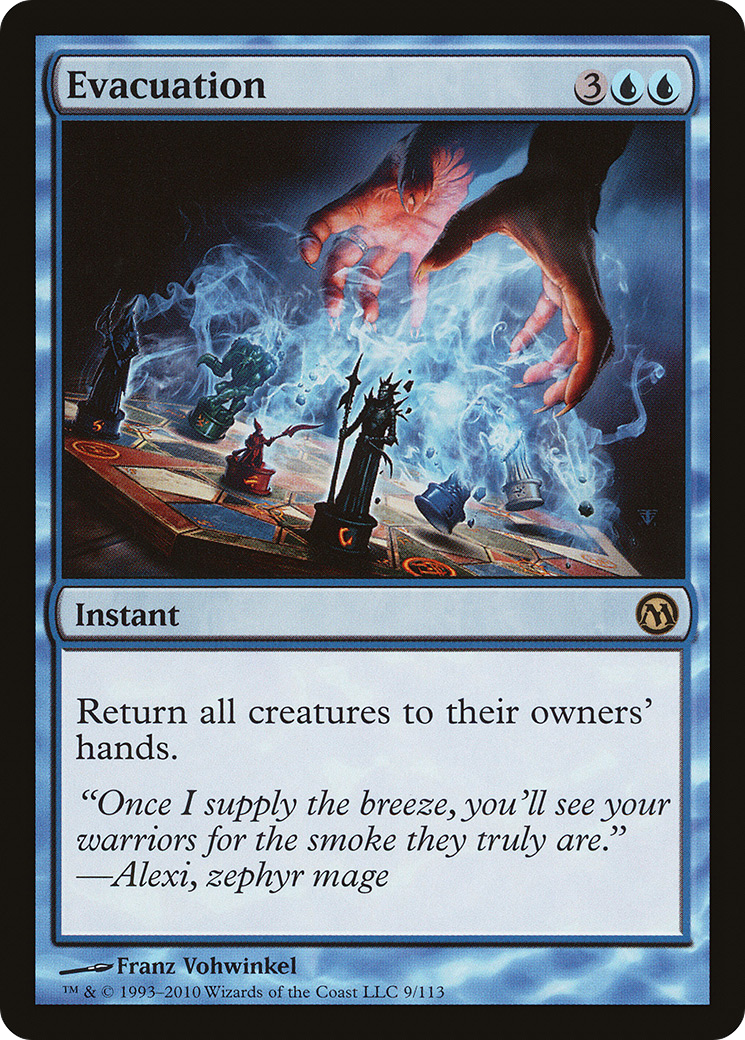 Evacuation (DPA-009) - Duels of the Planeswalkers - Premium MTG Single from Wizards of the Coast - Just $0.19! Shop now at Game Crave Tournament Store