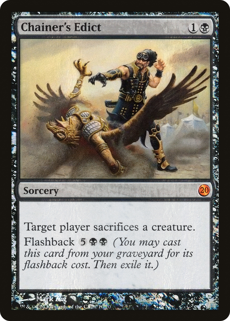 Chainer's Edict (V13-010) - From the Vault: Twenty Foil - Premium MTG Single from Wizards of the Coast - Just $0.16! Shop now at Game Crave Tournament Store