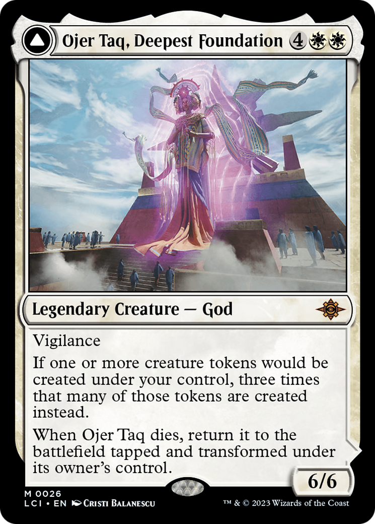 Ojer Taq, Deepest Foundation // Temple of Civilization (LCI-026) - The Lost Caverns of Ixalan Foil - Premium MTG Single from Wizards of the Coast - Just $7.47! Shop now at Game Crave Tournament Store