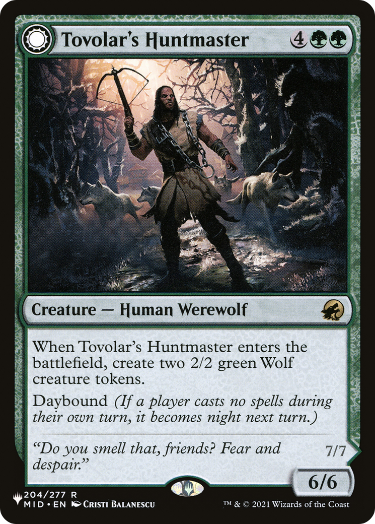 Tovolar's Huntmaster // Tovolar's Packleader (PCTB-035) - From Cute to Brute: (Double Faced Transform) - Premium MTG Single from Wizards of the Coast - Just $0.09! Shop now at Game Crave Tournament Store