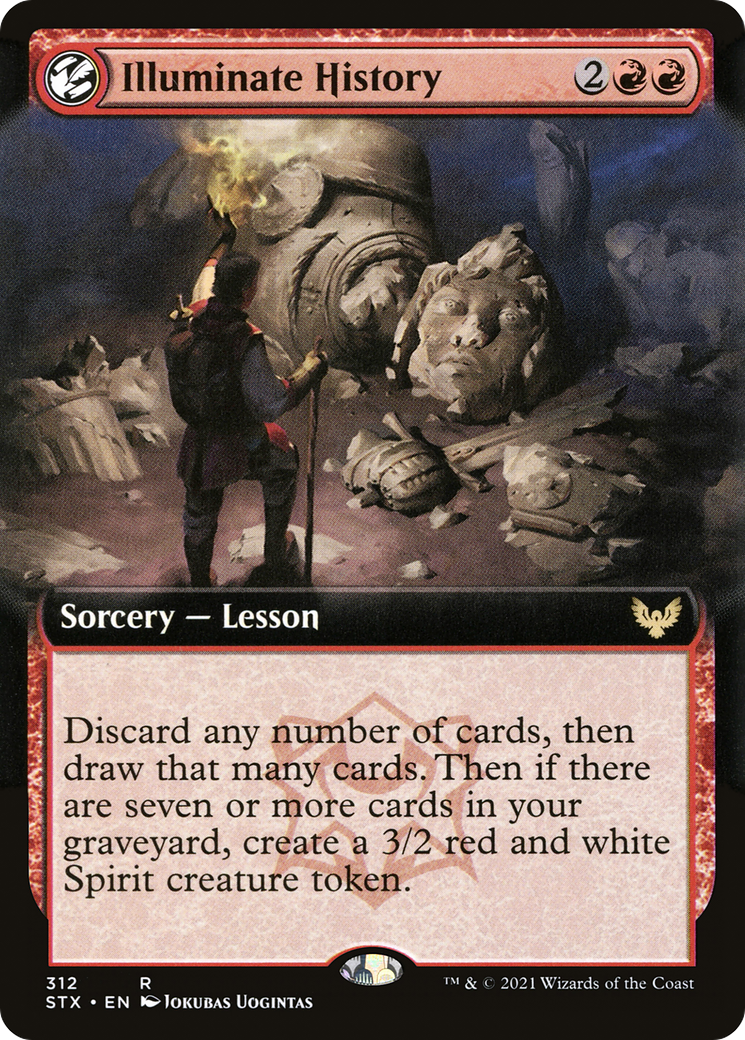 Illuminate History (STX-312) - Strixhaven: School of Mages: (Extended Art, lesson) - Premium MTG Single from Wizards of the Coast - Just $0.08! Shop now at Game Crave Tournament Store